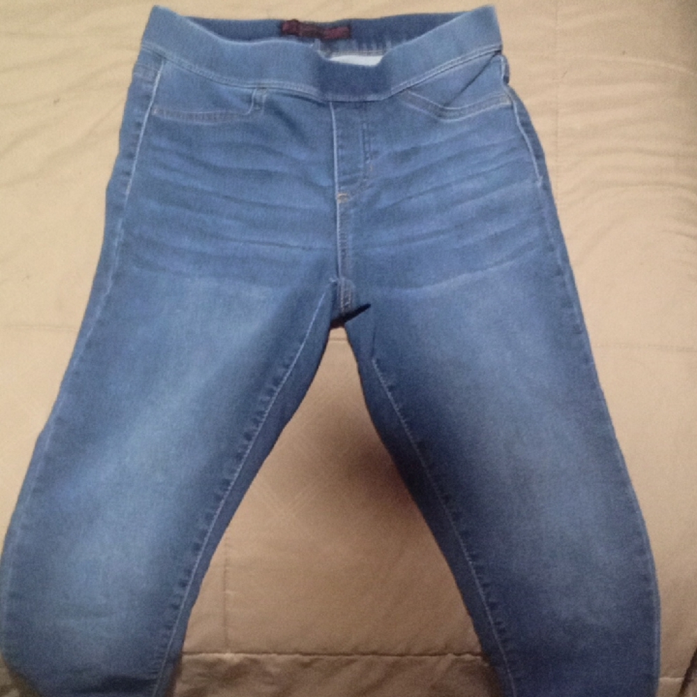 H&M Blue Jeggings with Elastic Waistband and Skinny Fit